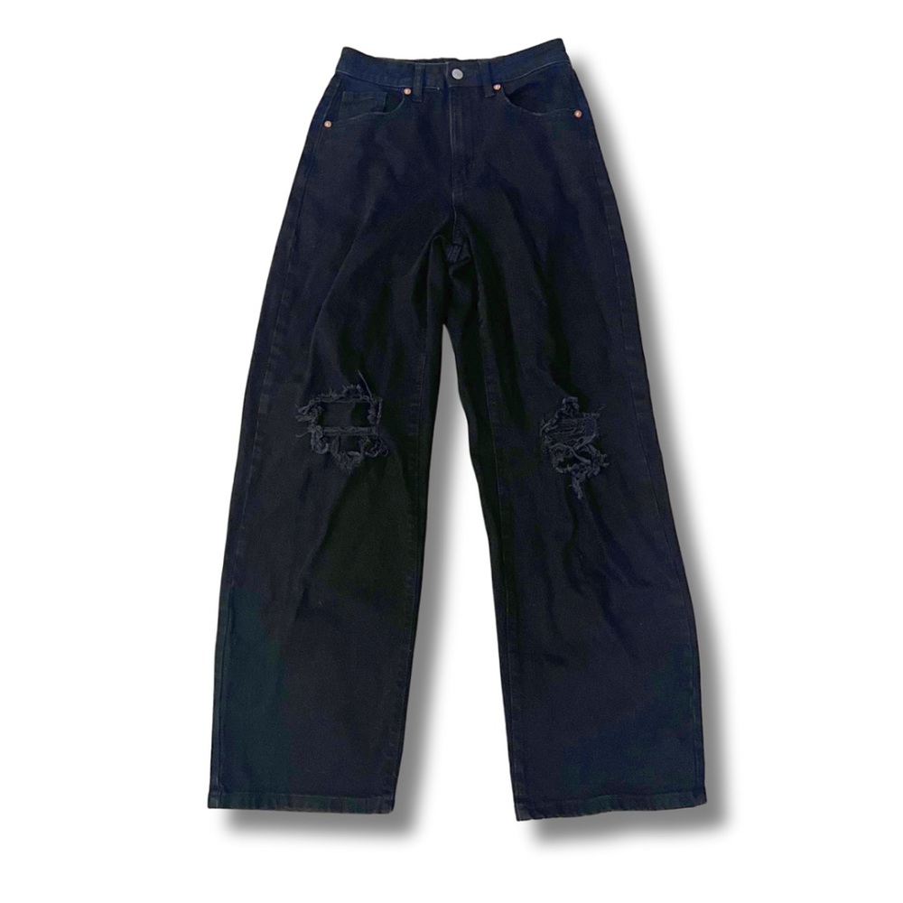 Wild Fable Distressed High Waisted Baggy Jeans